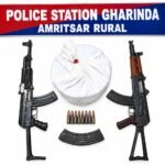 सीमा पार से तस्करी के लिए अमरूदों के बाग़ का इस्तेमाल कर रहे तीन आरोपी 2 एके राइफलों और 10 किलो हेरोइन समेत गिरफ्तार