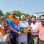एशियन गेम्स में लगातार तीसरा पदक जीतकर पटियाला लौटे ओलंपियन तेजिंदरपाल सिंह तूर का भव्य स्वागत